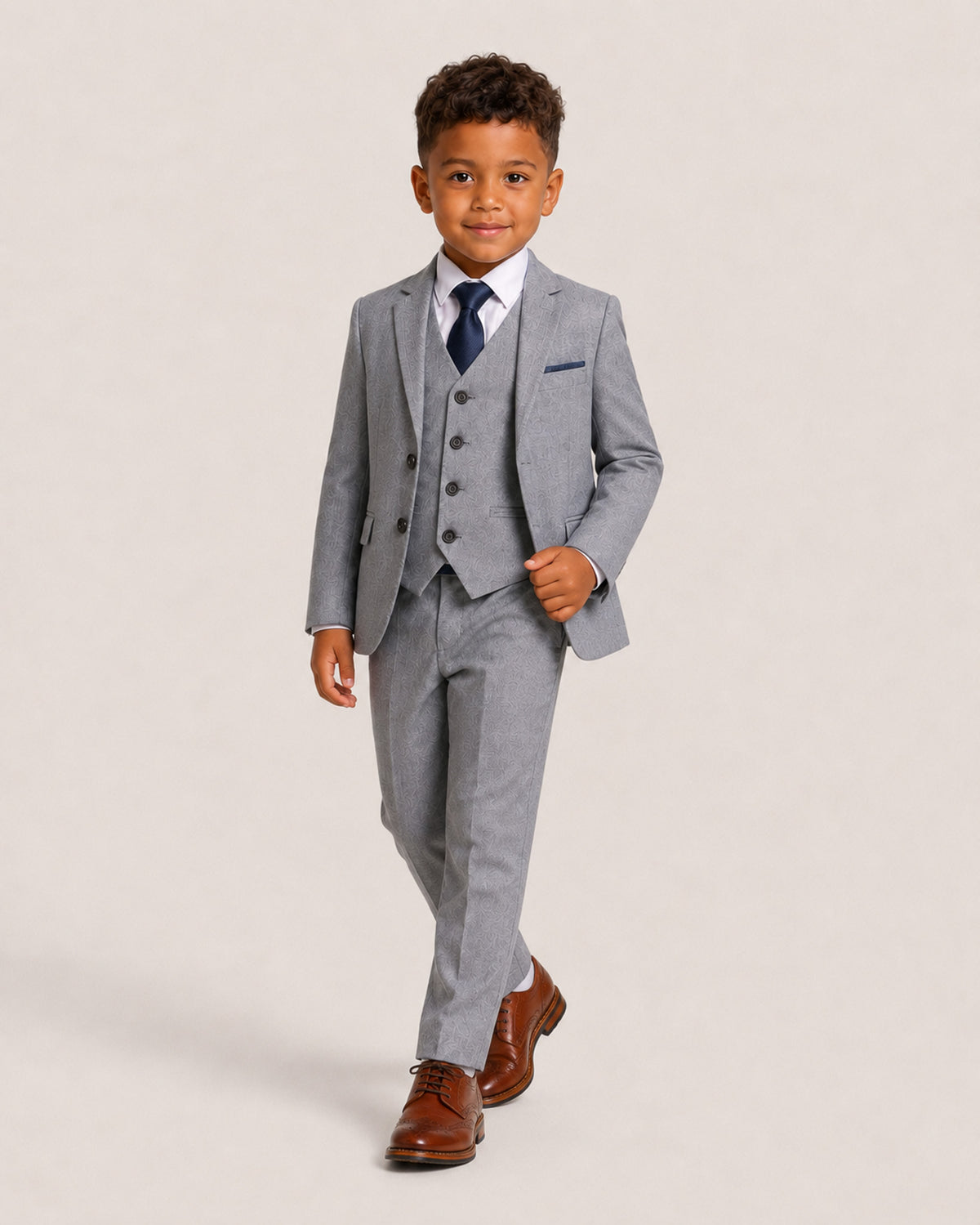 Reegan Boys: Grey 3-Pc Suit