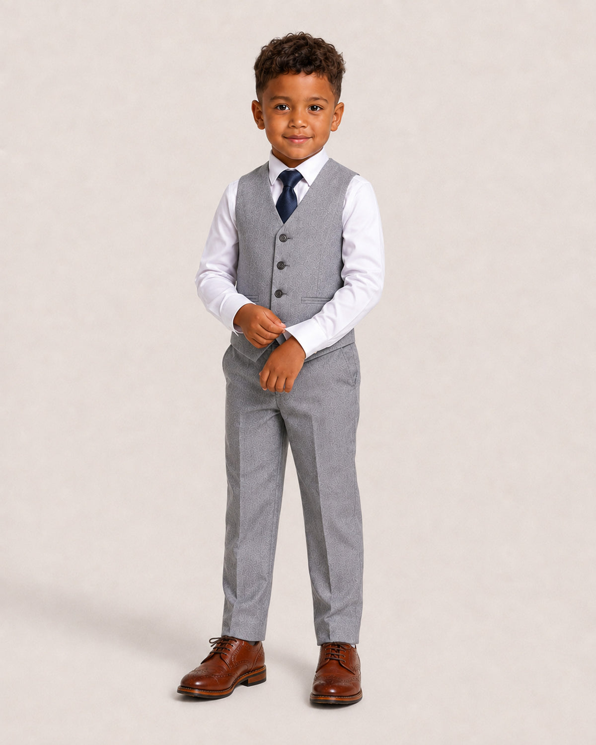 Reegan Boys: Grey 3-Pc Suit