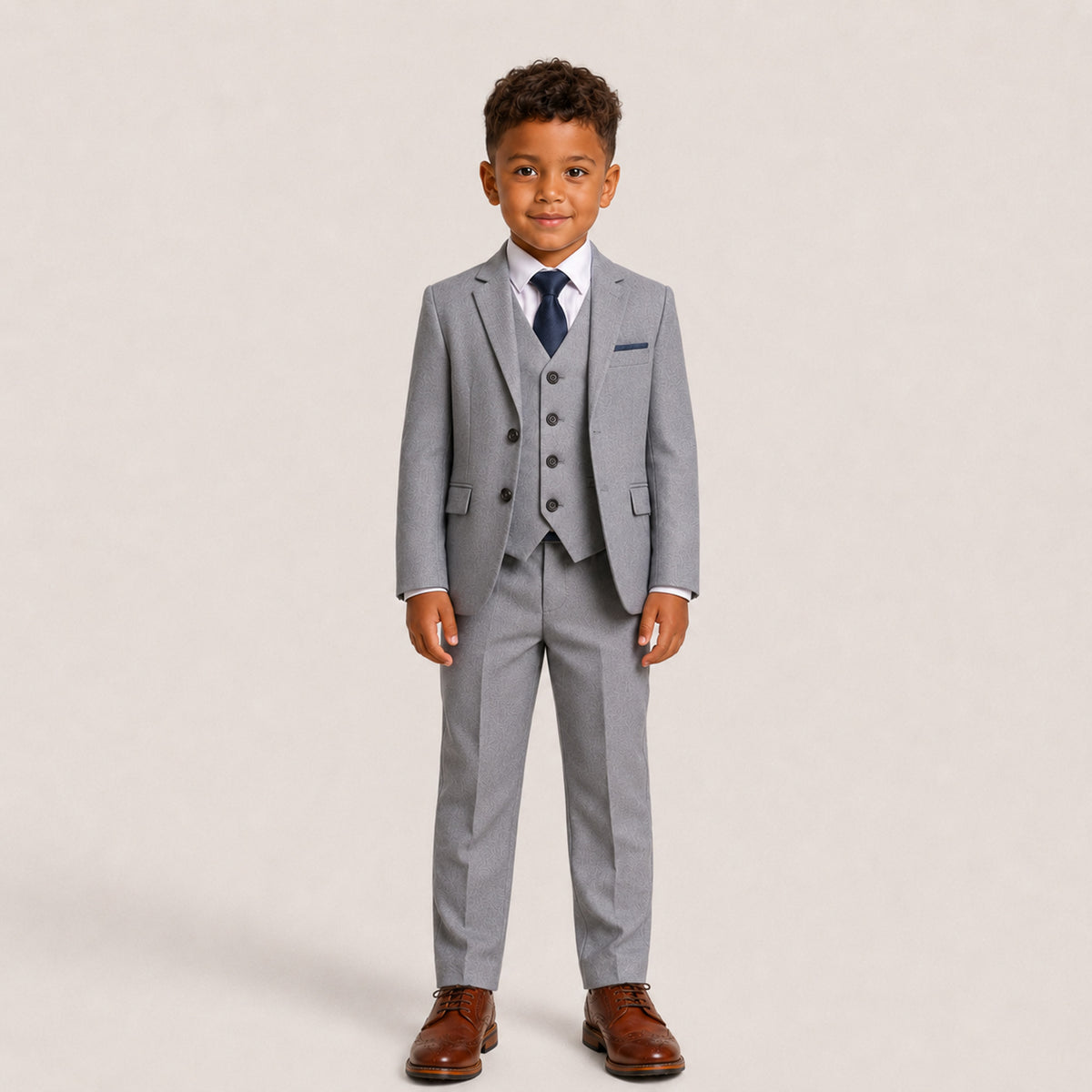 Reegan Boys: Grey 3-Pc Suit