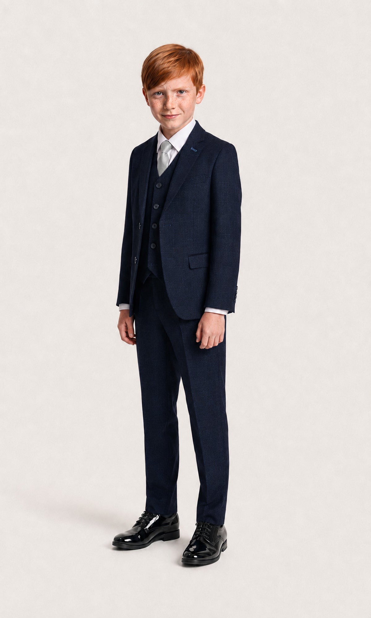 Regent Boys: Navy Check 3-Pc