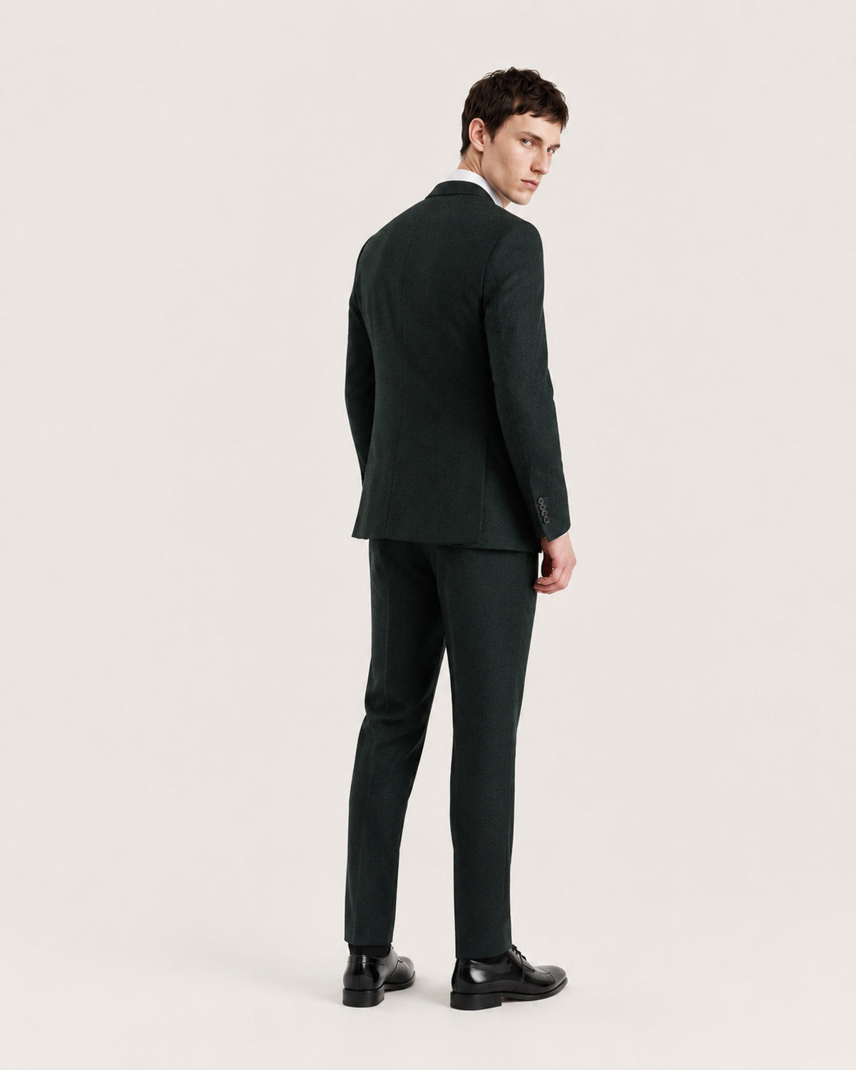 Regent: Olive Check 3-Pc Suit