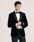 Rosa: Black Velvet 2-Pc Tux Suit