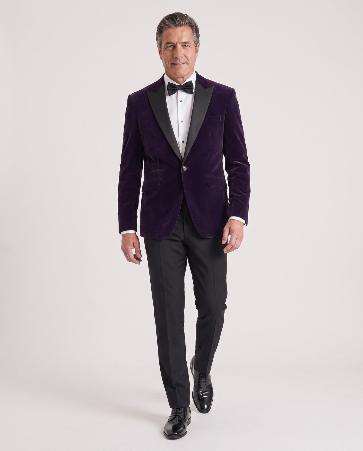 Rosa: Purple Velvet 2-Pc Tux Suit