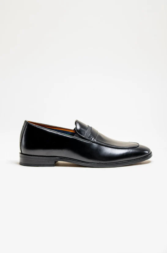 Reno: Black Leather Loafers