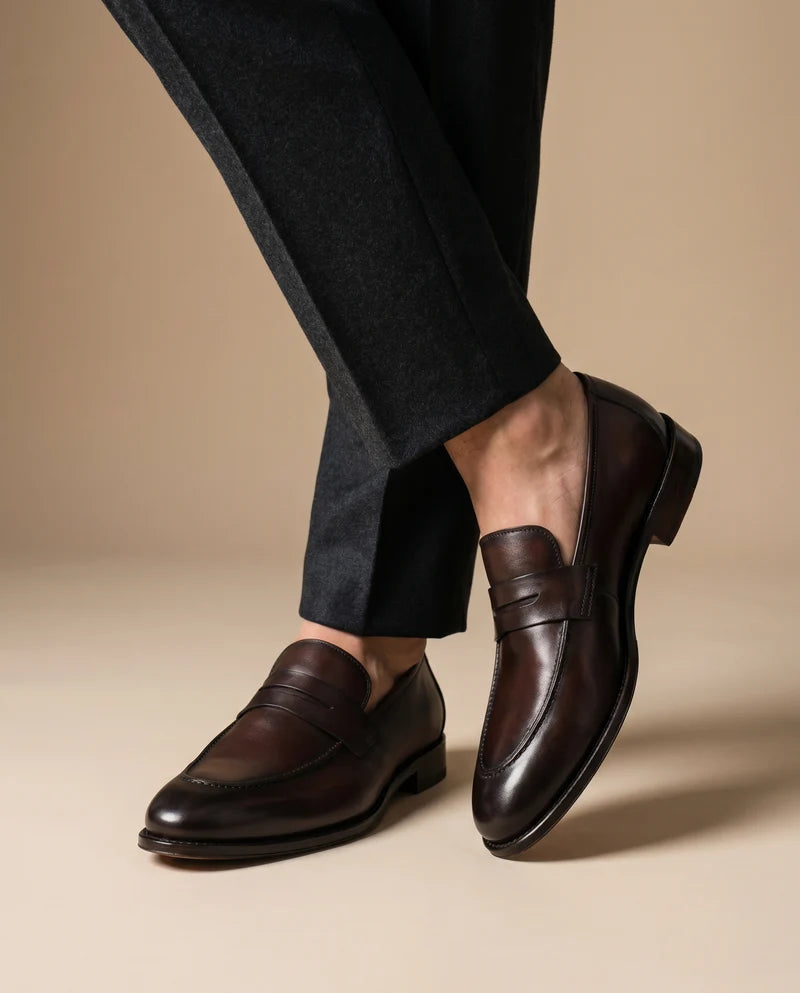 Ted: Dark Brown Penny Loafer