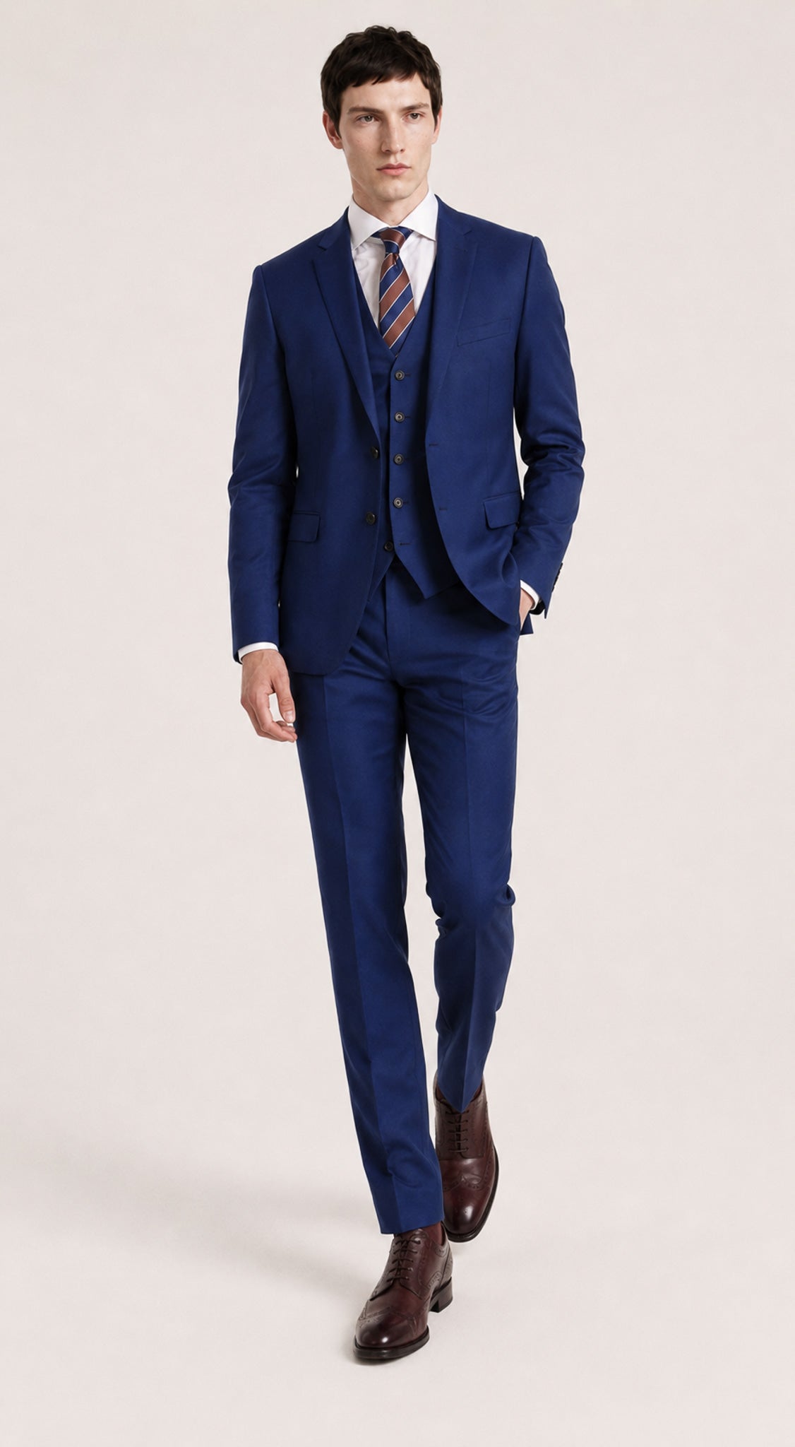 Swift: Plain Navy 3-Pc Suit