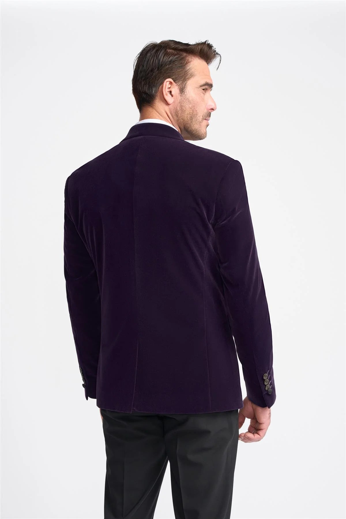 Rosa: Purple Velvet Jacket
