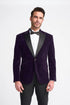 Rosa: Purple Velvet Tux Blazer