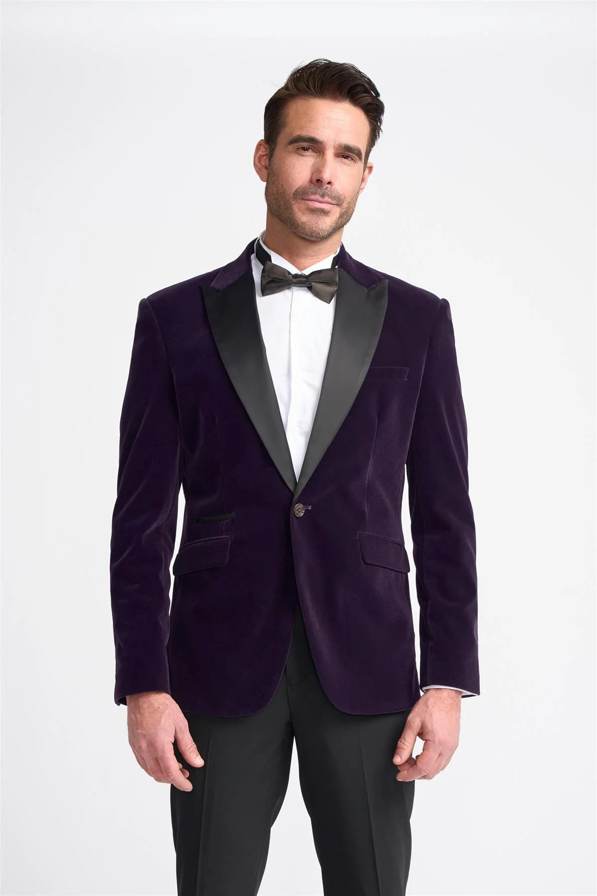 Rosa: Purple Velvet Jacket