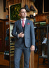 Doyle: Blue & Navy Tweed 3-Pc Suit