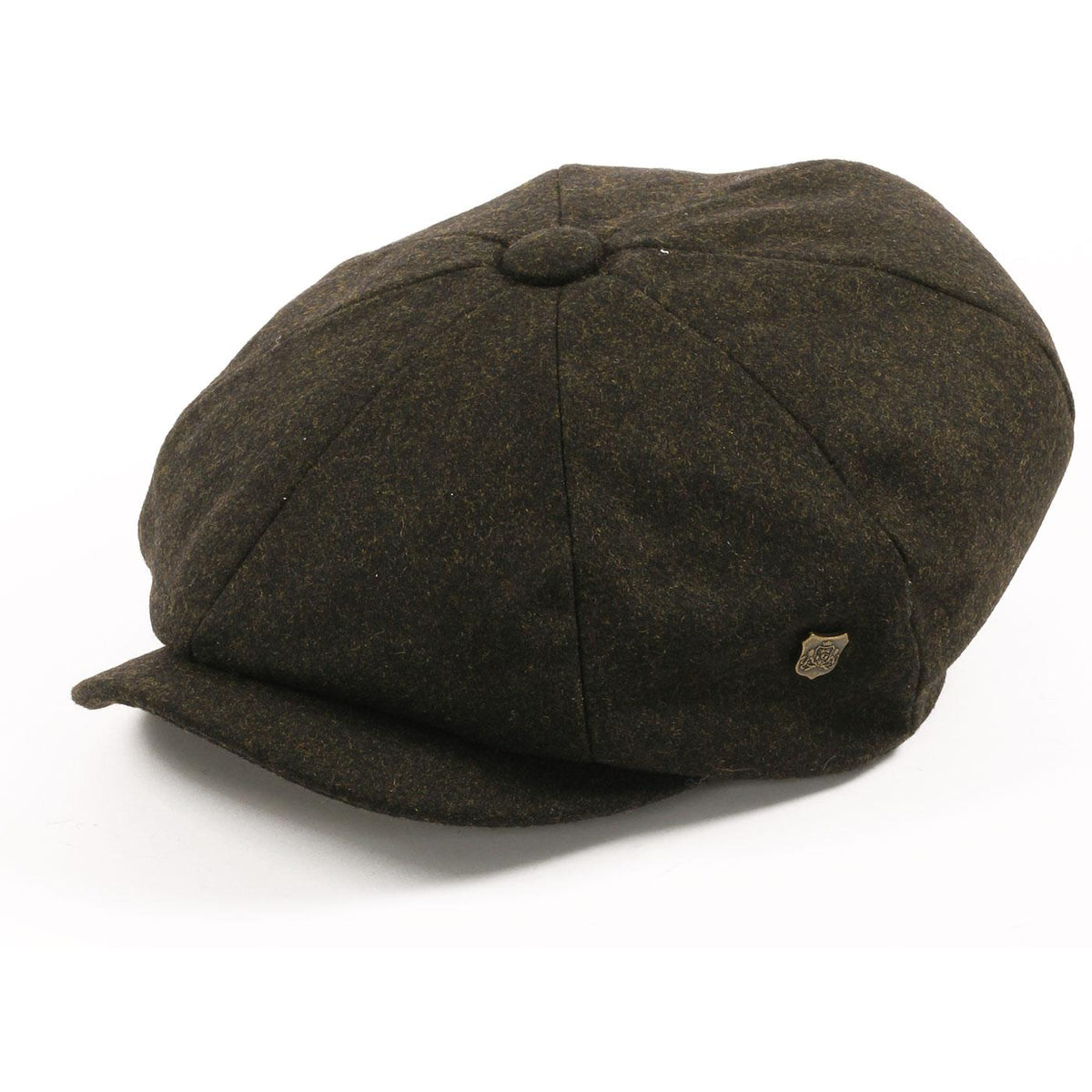 Alfie: Olive Wool Bakerboy Cap
