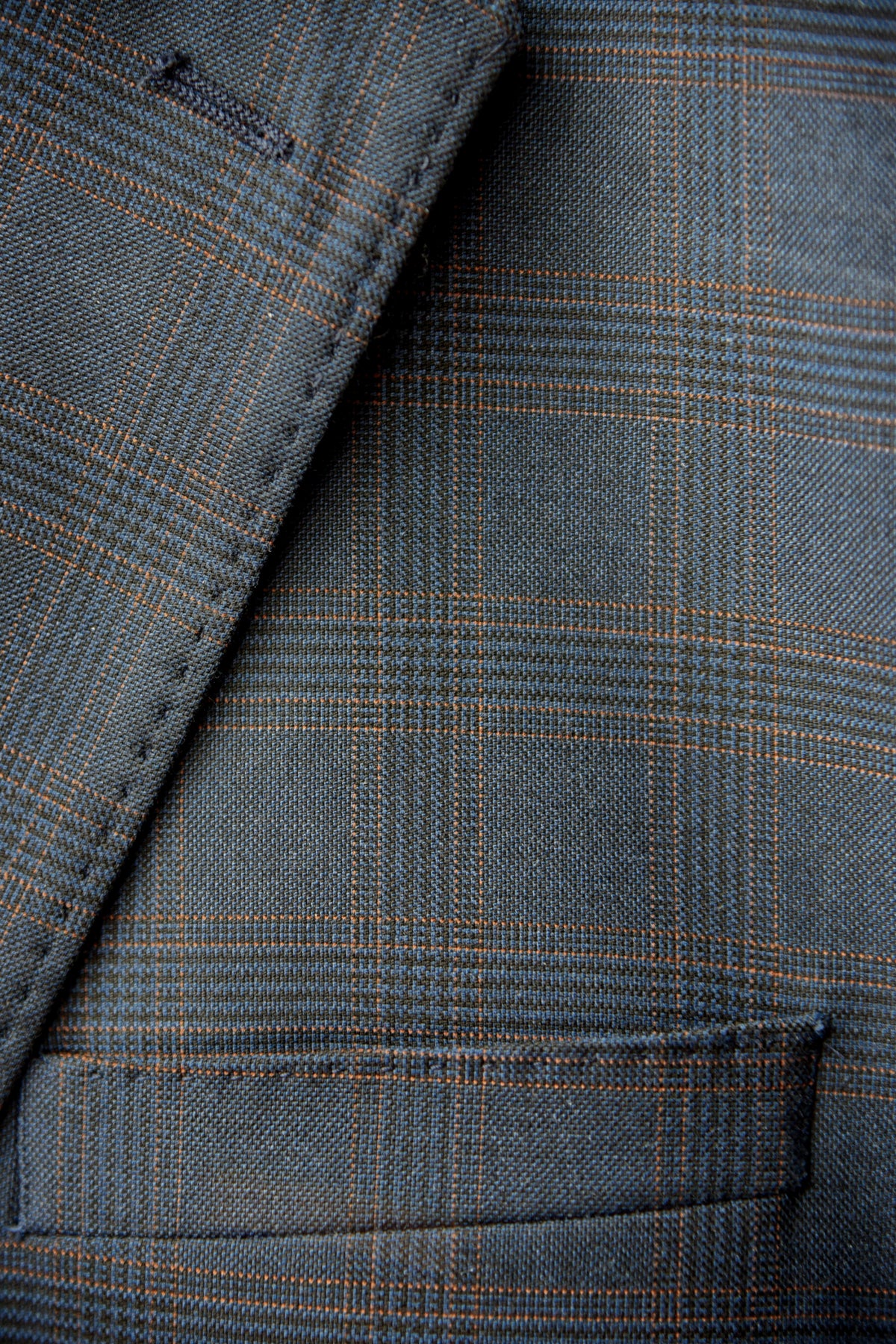 Franklin: Slate Navy Check 3-Pc Suit