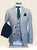 Joseph: Contrasting Stone/Navy 3-Pc Suit