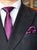 Purple Rib Tie & Pocket Square Set