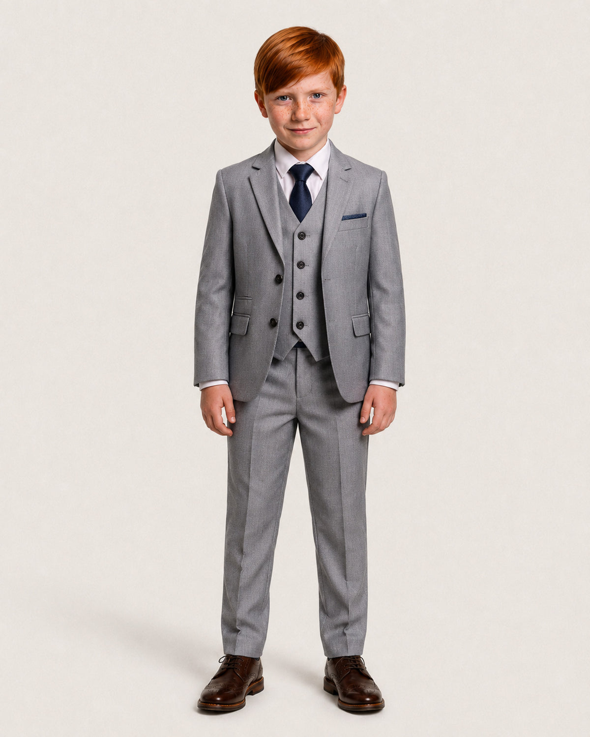 Reegan Boys: Grey 3-Pc Suit