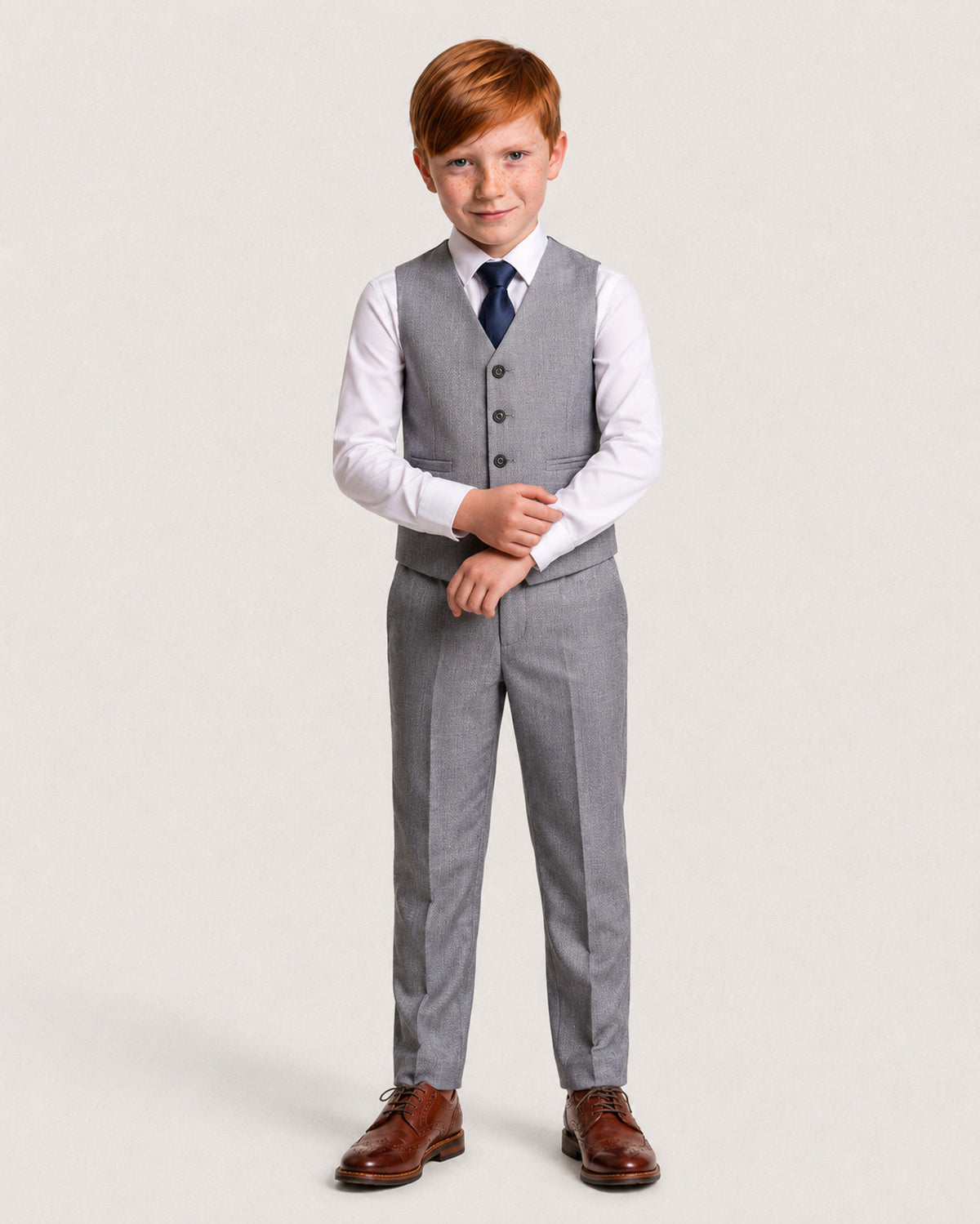 Reegan Boys: Grey 3-Pc Suit