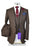 Binn Chorr: Plain Brown 3-Pc Suit