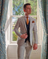 Keane: Light Grey Contrasting Tweed 3-Pc Suit