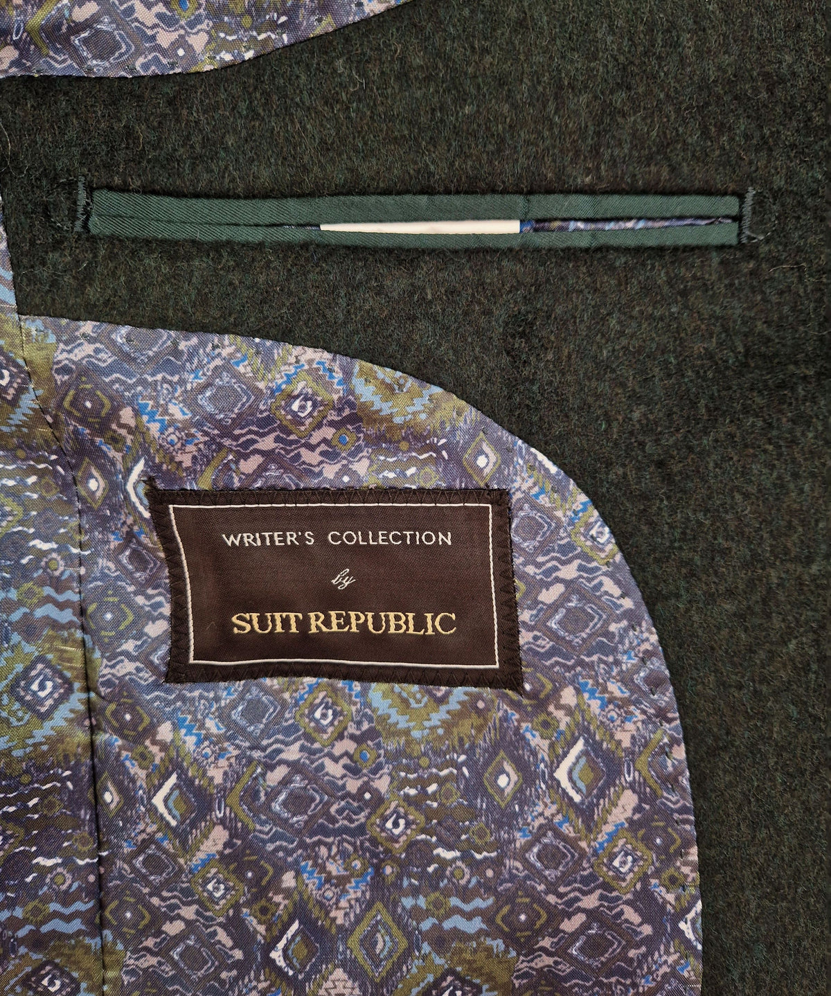 Moore: Dark Green Wool Double Breasted Jacket