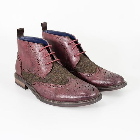 Curtis: Bordo Boots