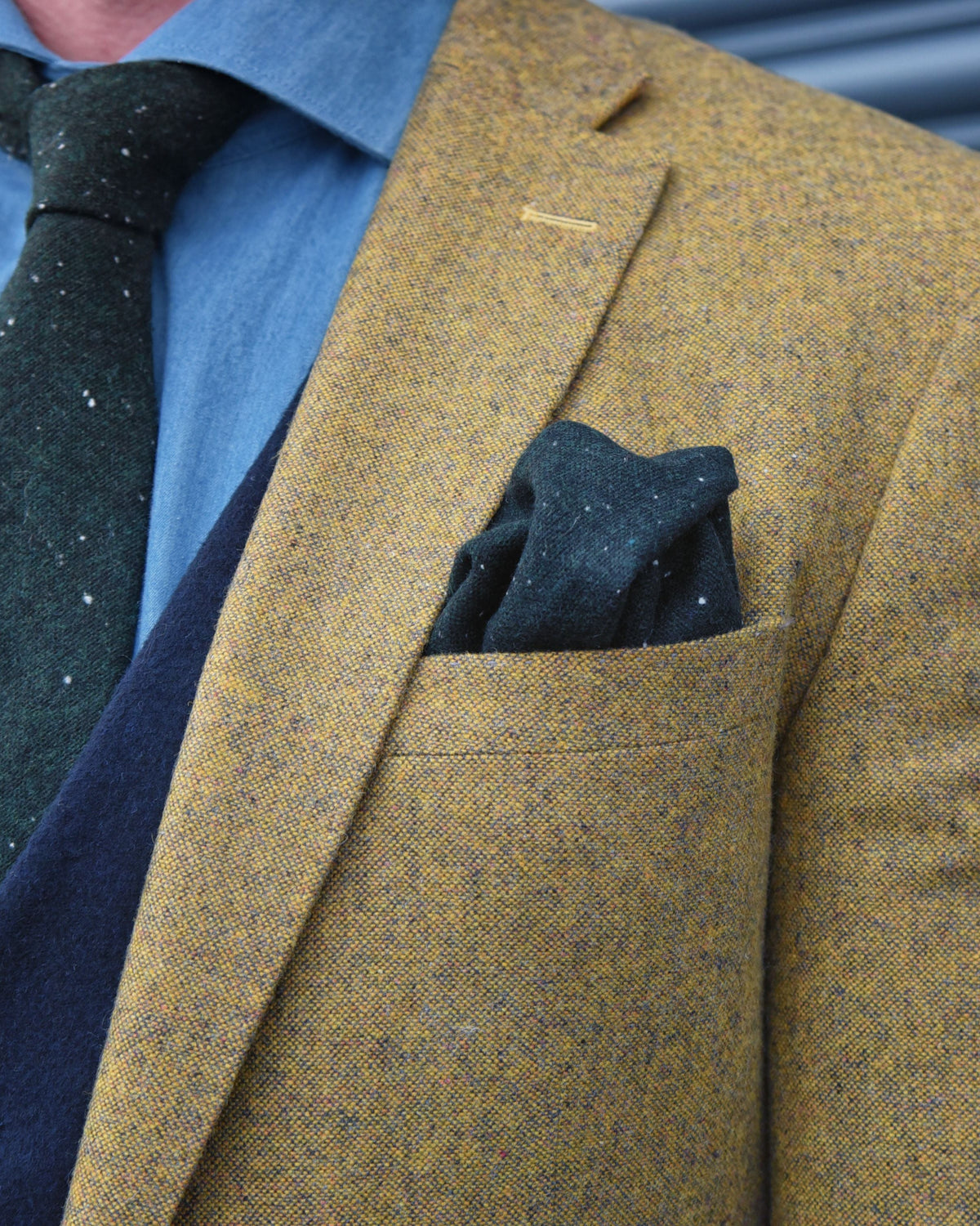 Wilde: Mustard Yellow Tweed 2-Pc Suit