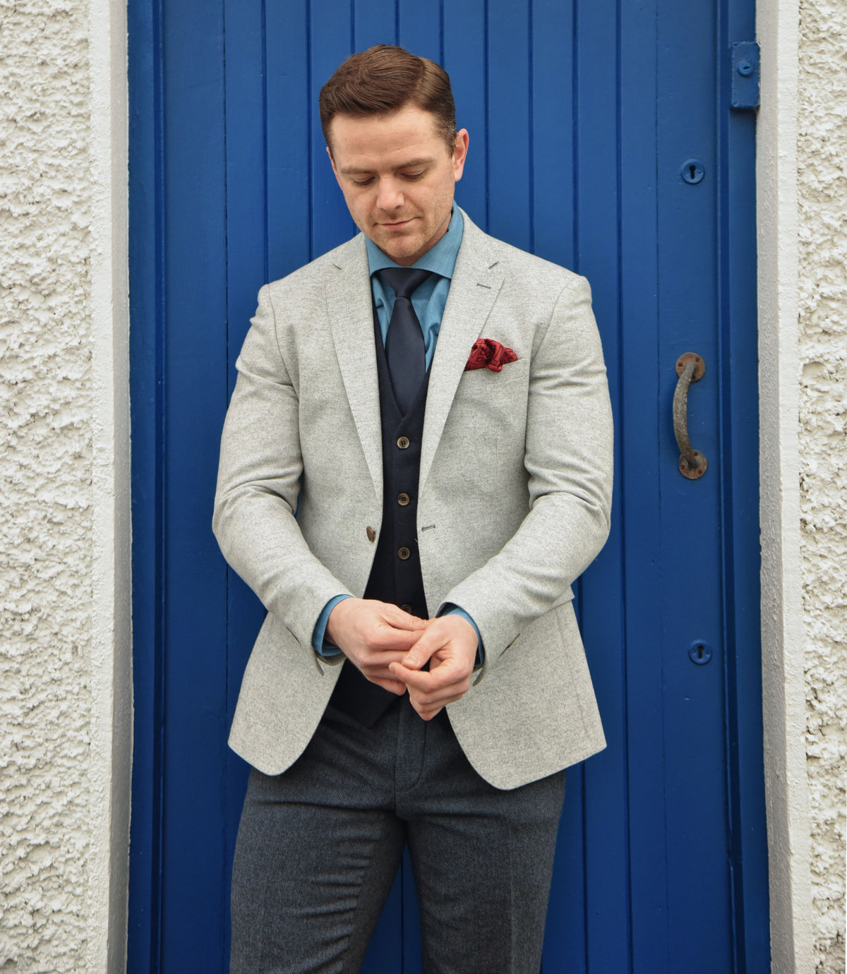 O'Donohue: Light Grey Wool Jacket