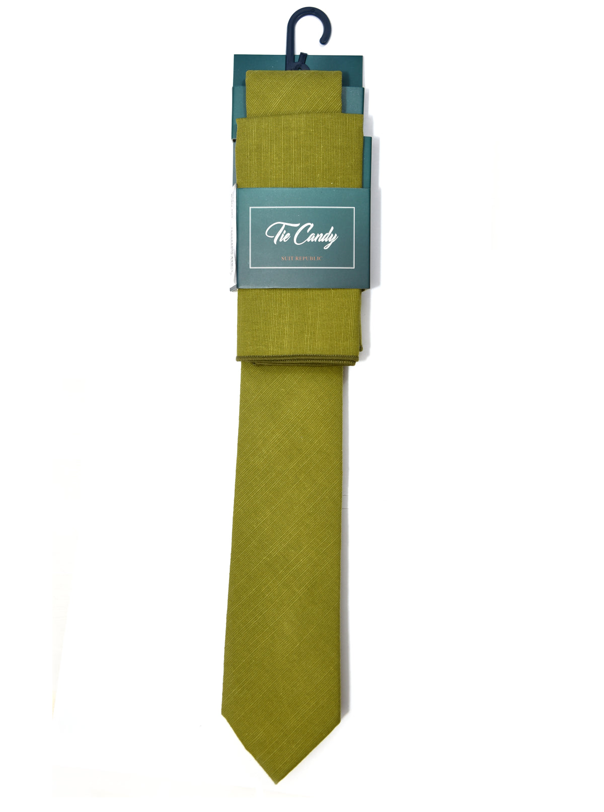 Moss Green Tie & Pocket Square Set