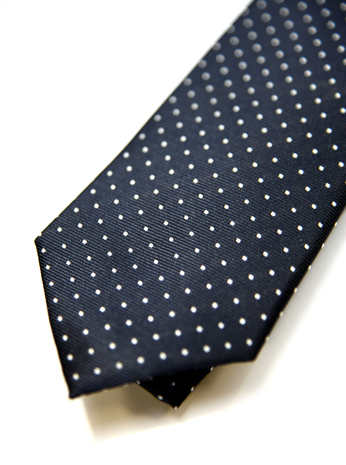 Navy Spot Tie & Pocket Square Set