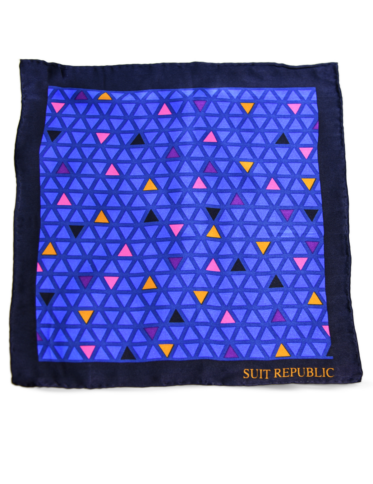 Blue Triangle: Super Silk Pocket Square