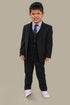 Cruz Boys: Plain Black 3-pc Suit