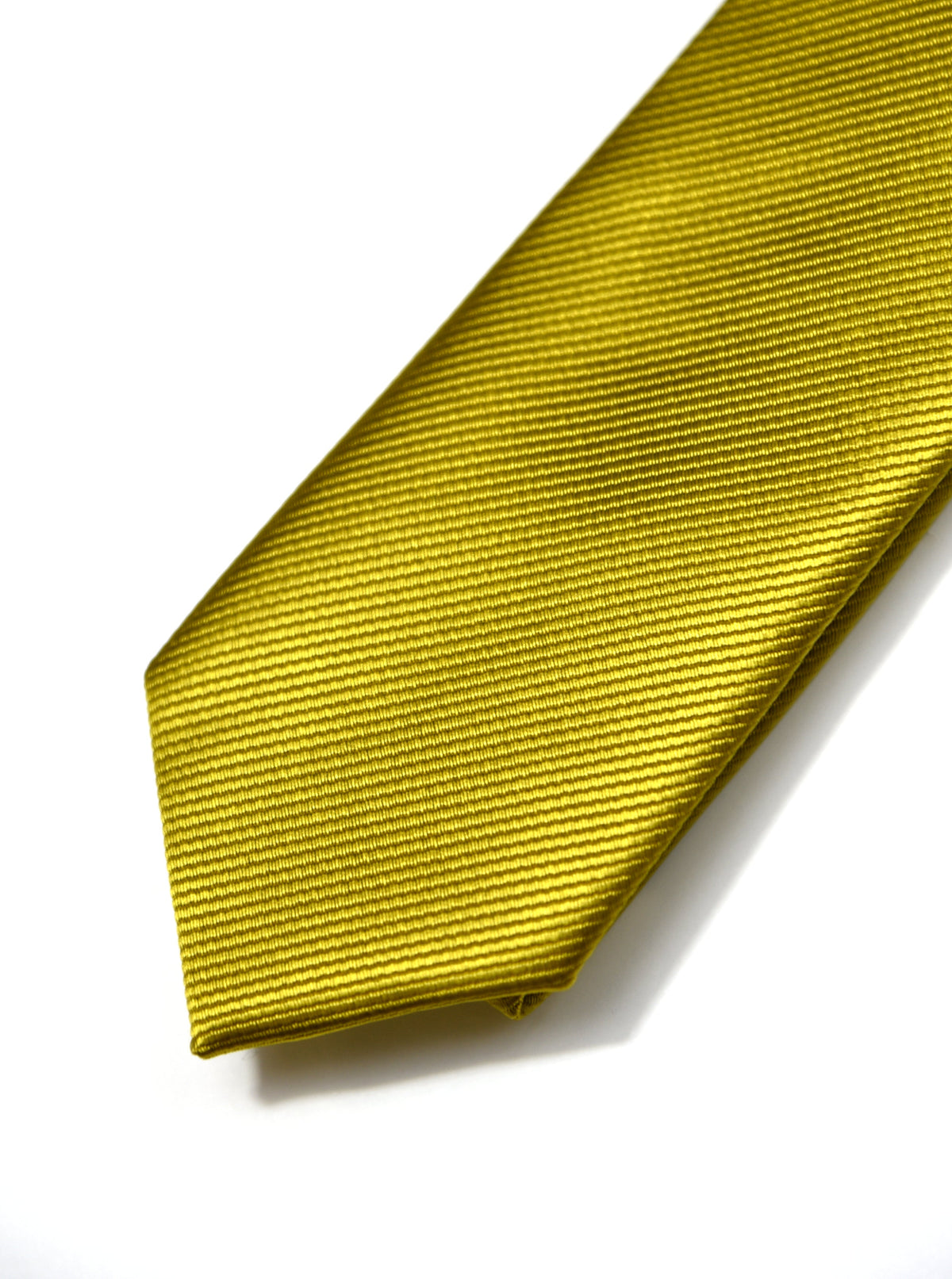 Gold Rib Tie & Pocket Square Set