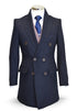 Bryan: Navy Double Breasted Coat