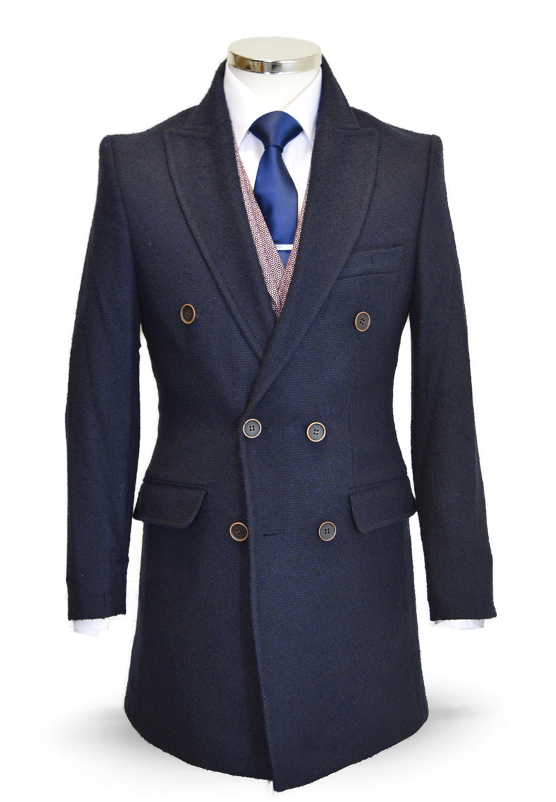 Mens navy blue hotsell double breasted blazer