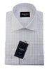 Derryclare: White Checked Slim Fit Shirt