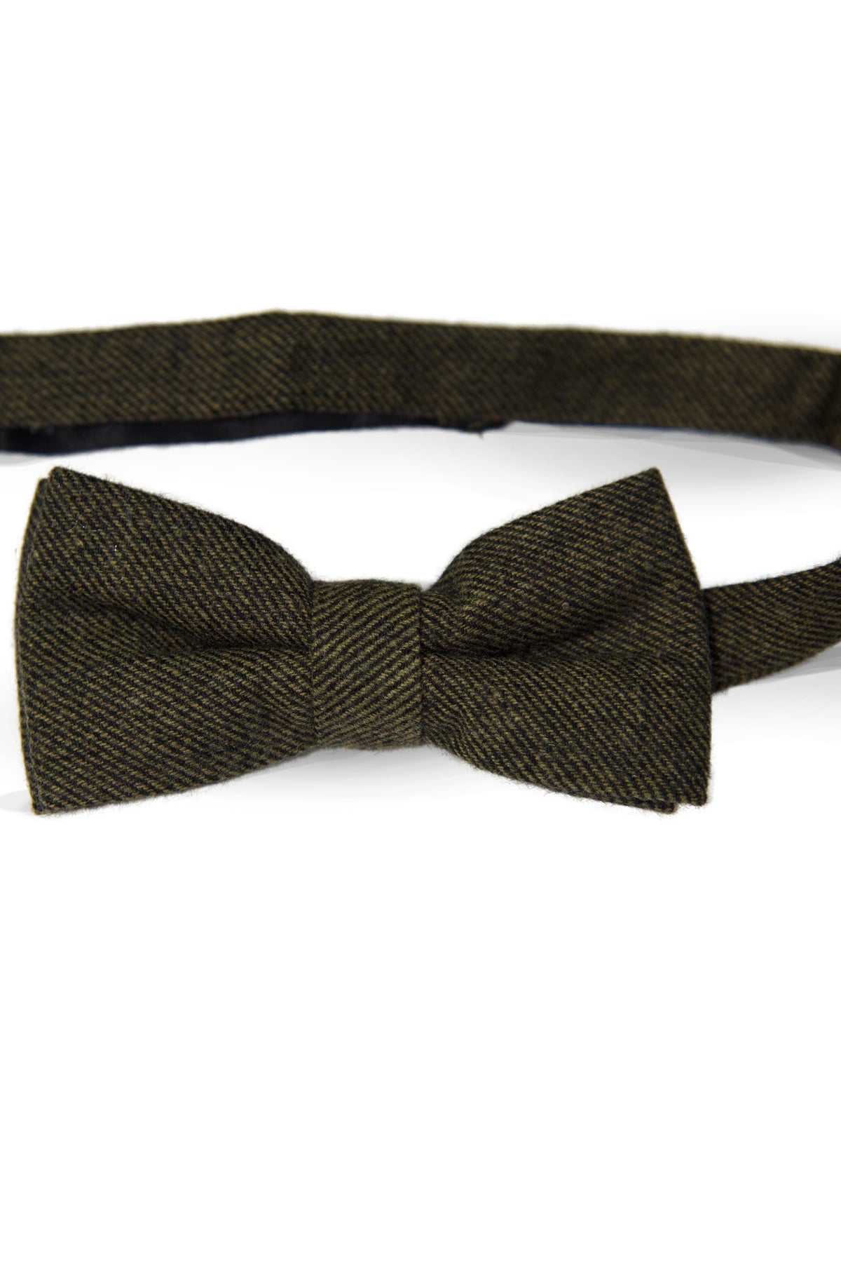 Green Wool Bow Tie