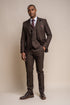 Caridi: Brown Check 3-Pc Suit