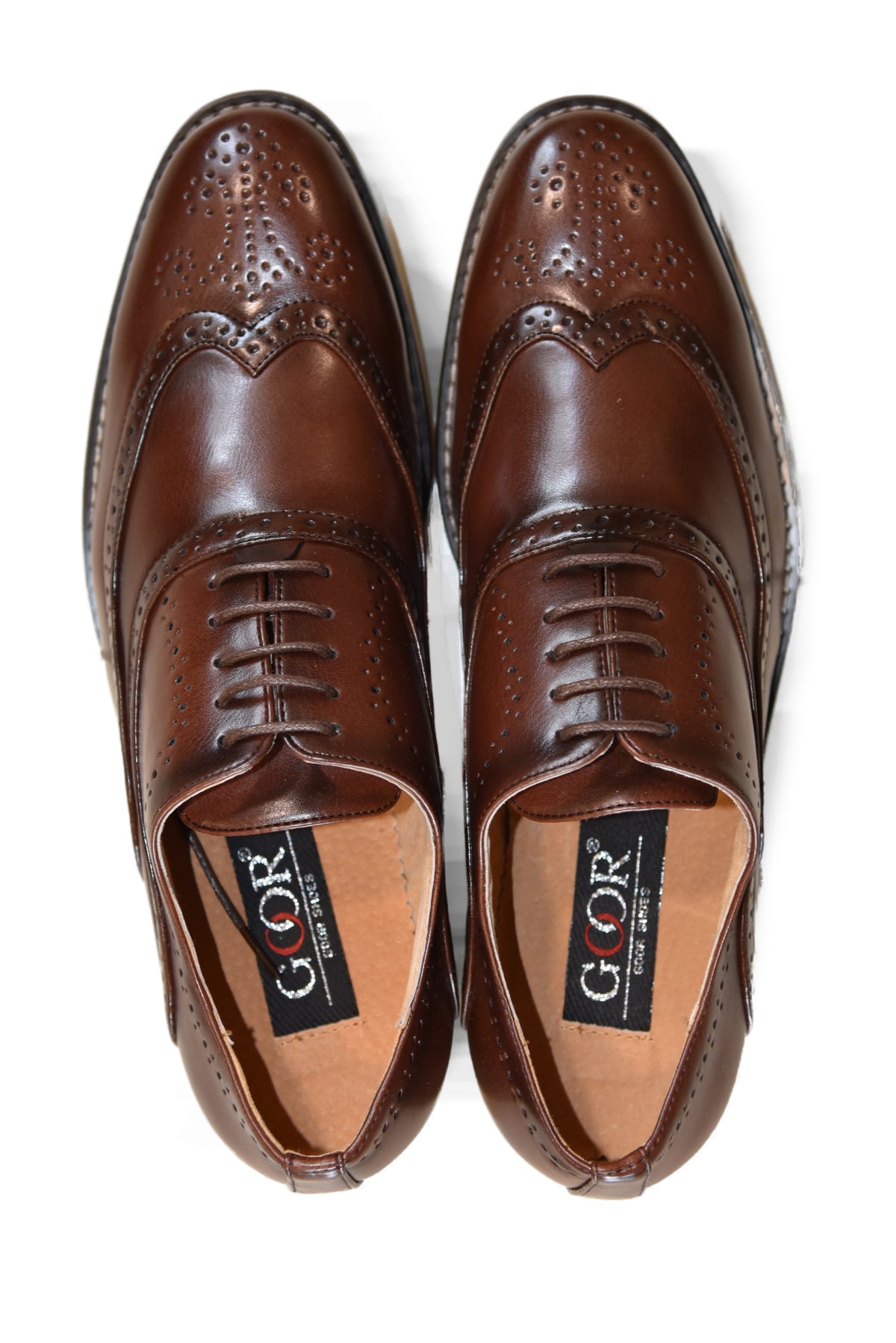 Goor: Boys Brown Brogue Shoes