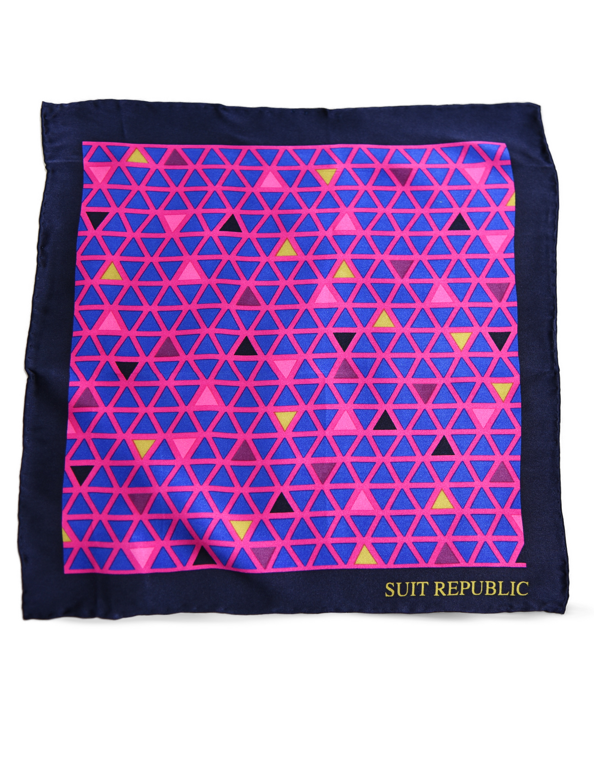 Pink Triangle: Super Silk Pocket Square