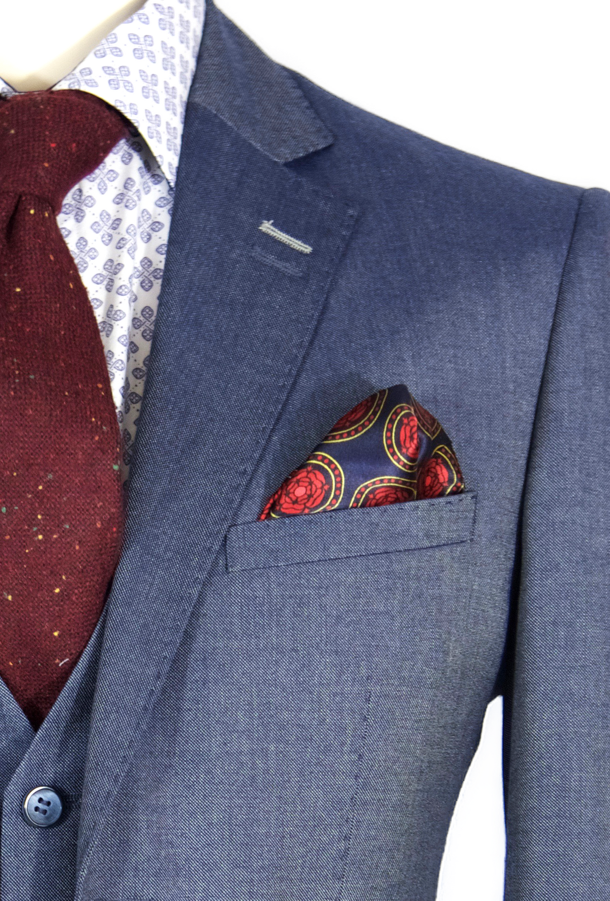 Red Rose: Super Silk Pocket Square